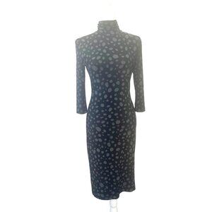 kamalikulture Turtle Neck Dress Size Small Black Color Long Sleeve
